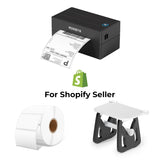 MUNBYN RealWriter 130B Bluetooth Printer & Rectangle Labels Shopify Product Labeling Classic Kit