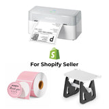 MUNBYN RealWriter 403B Bluetooth Printer & Circle Labels Shopify Packaging & Branding Modern Kit