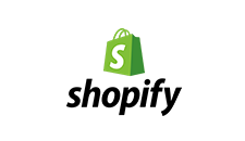 Shopify logo on a white background