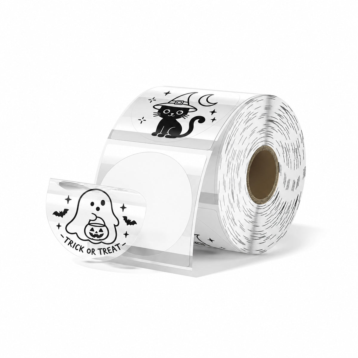 MUNBYN 2" Clear Direct Thermal Labels for Logos and Packaging