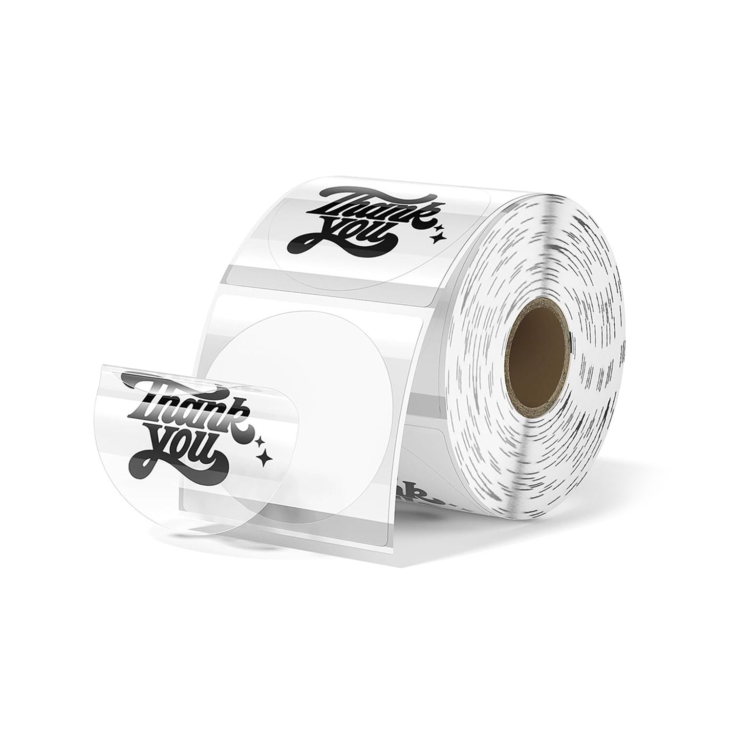 MUNBYN 2" Transparent Clear Thermal Label | 500 Labels Per Roll