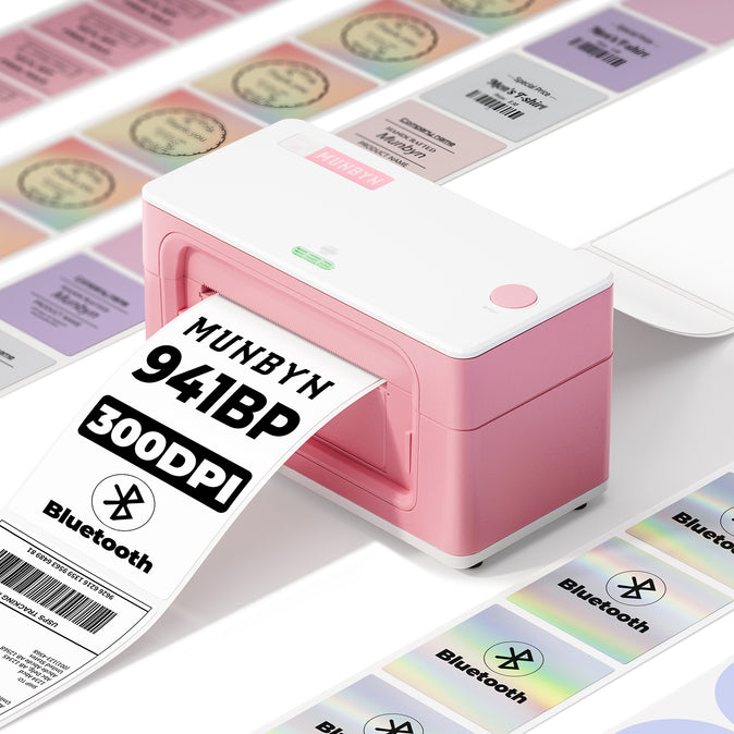 MUNBYN RealWriter 941BP Bluetooth Thermal Label Printer 300DPI