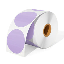 Lavender Purple Circle Labels