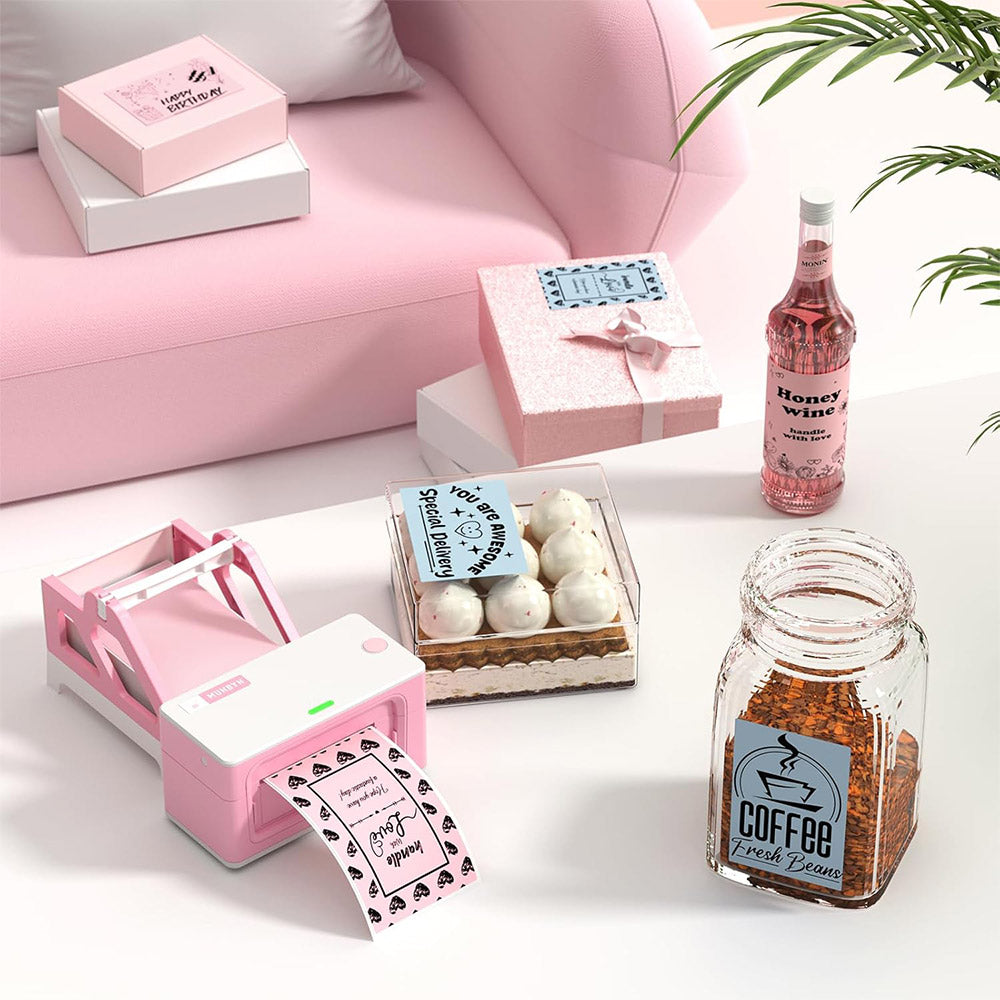 MUNBYN 4"x6" Fan-Fold Direct Thermal Shipping Labels (500/Stack)