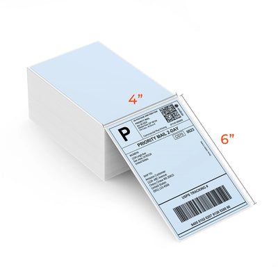 MUNBYN label printer paper roll for test quantity count, white adhesive label sheets for printing and labeling tasks