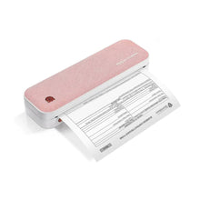 Save valuable desk space with MUNBYN pink A4 portable thermal printer ITP01.