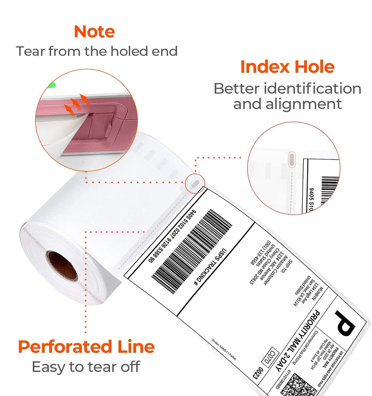 4x6 Direct Thermal Roll Label (220 Labels / Pack)