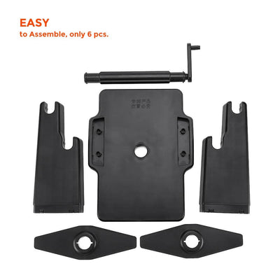 MUNBYN 941ST label holder for label printer accessories, black plastic with clear window for easy label viewing.