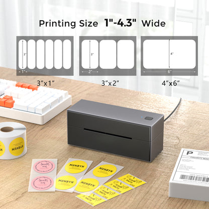 MUNBYN RealWriter 129B Bluetooth Thermal Label Printer Kit
